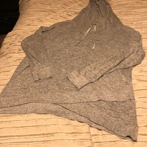 Grey sweater with hood